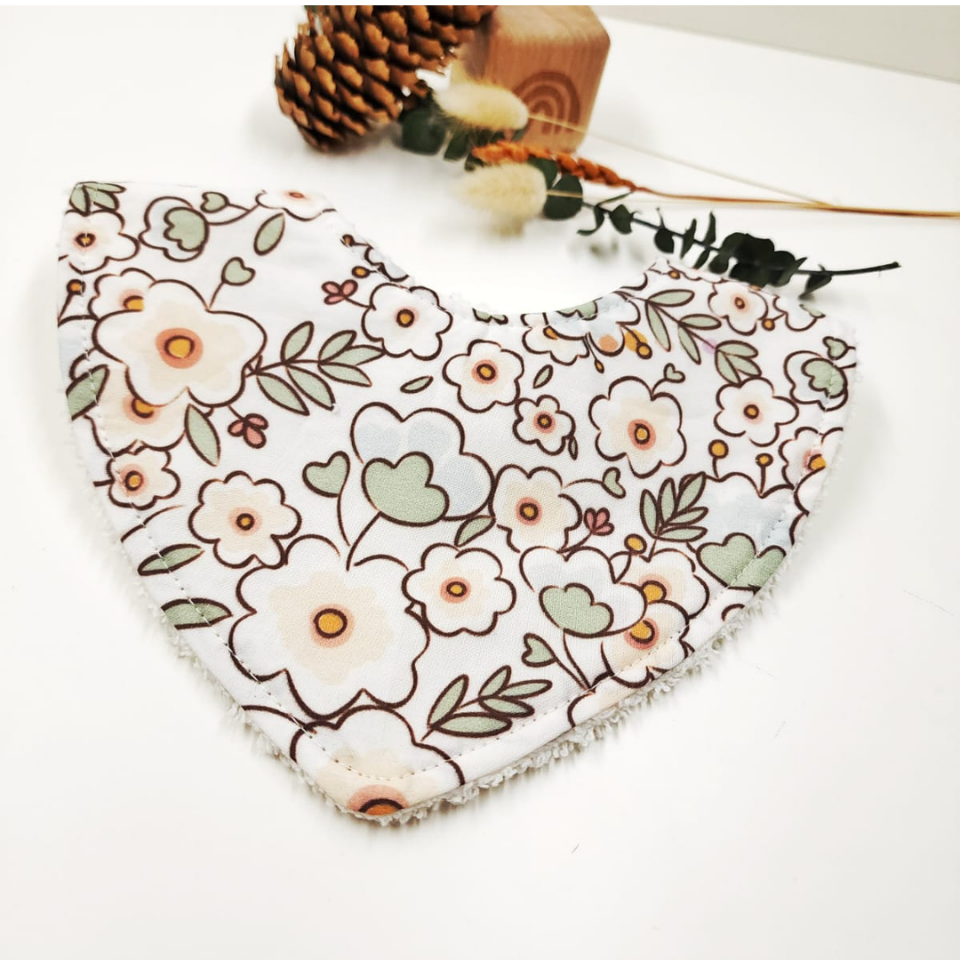 Le Petit Dodo Anna %100 Pamuk Mama Önlüğü – 0‑24 Ay El Yapımı, Emici ve Yumuşak