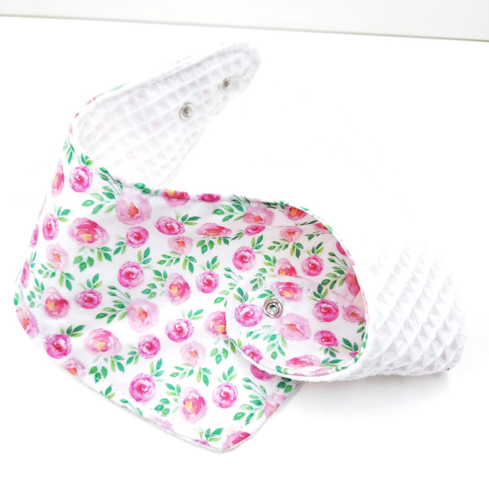 Rosie  %100 Pamuk Fular Önlük & Bebek Boyunluk - El Yapımı 0-24 Ay