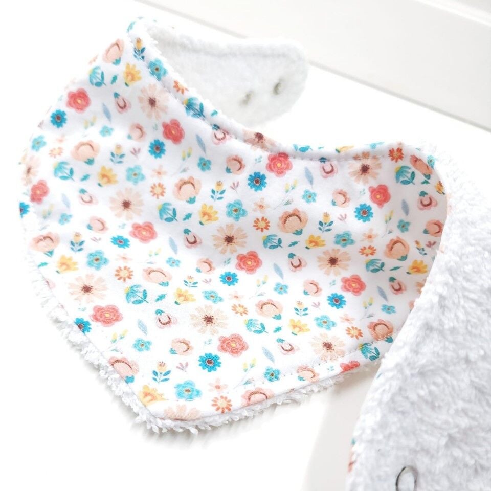 Luiza %100 Pamuk El Yapımı Bebek Salya Önlüğü – 0‑24 Ay