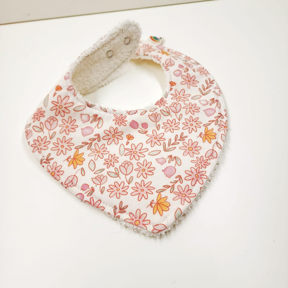 Le Petit Dodo Elaine %100 Pamuk Mama Önlüğü – 0‑24 Ay El Yapımı, Emici ve Yumuşak