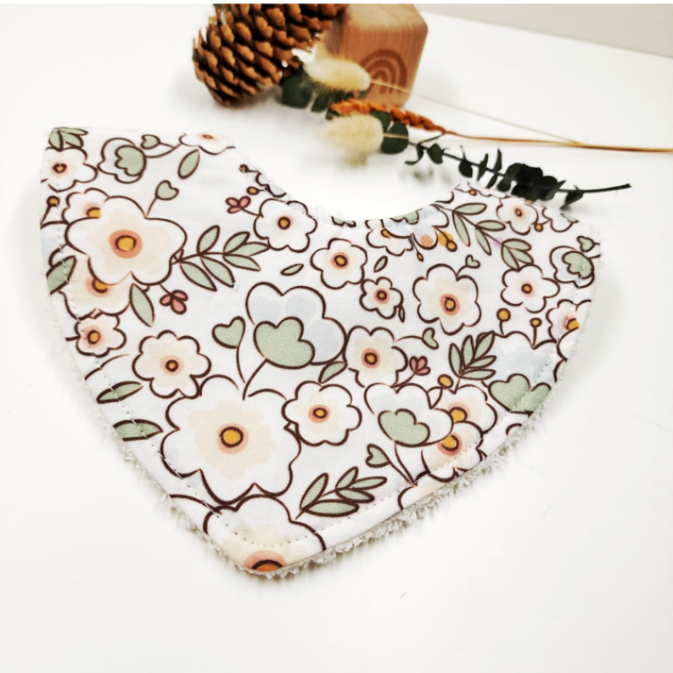 Anna %100 Pamuk Mama Önlüğü – 0‑24 Ay El Yapımı, Emici ve Yumuşak