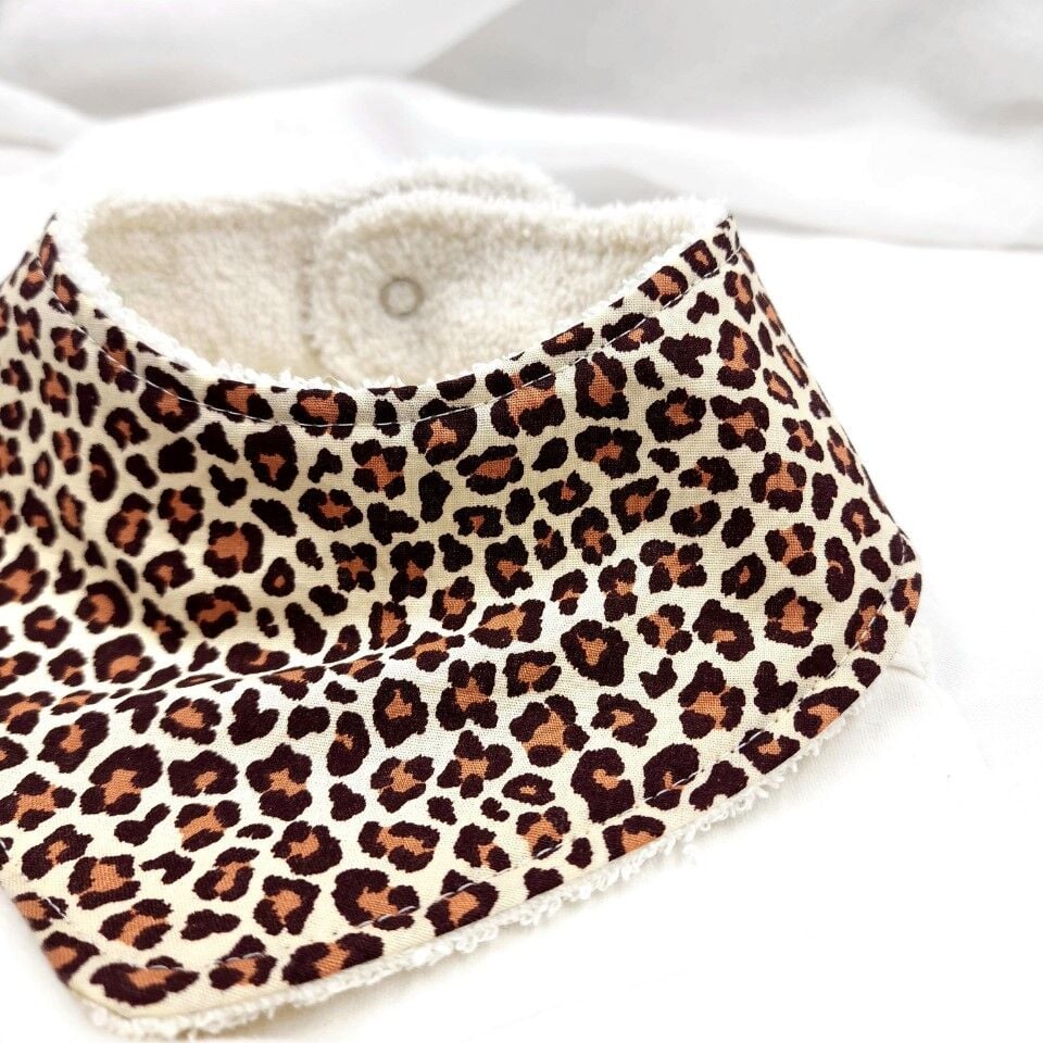 Le Petit Dodo Leopar Bebek Salya Önlüğü