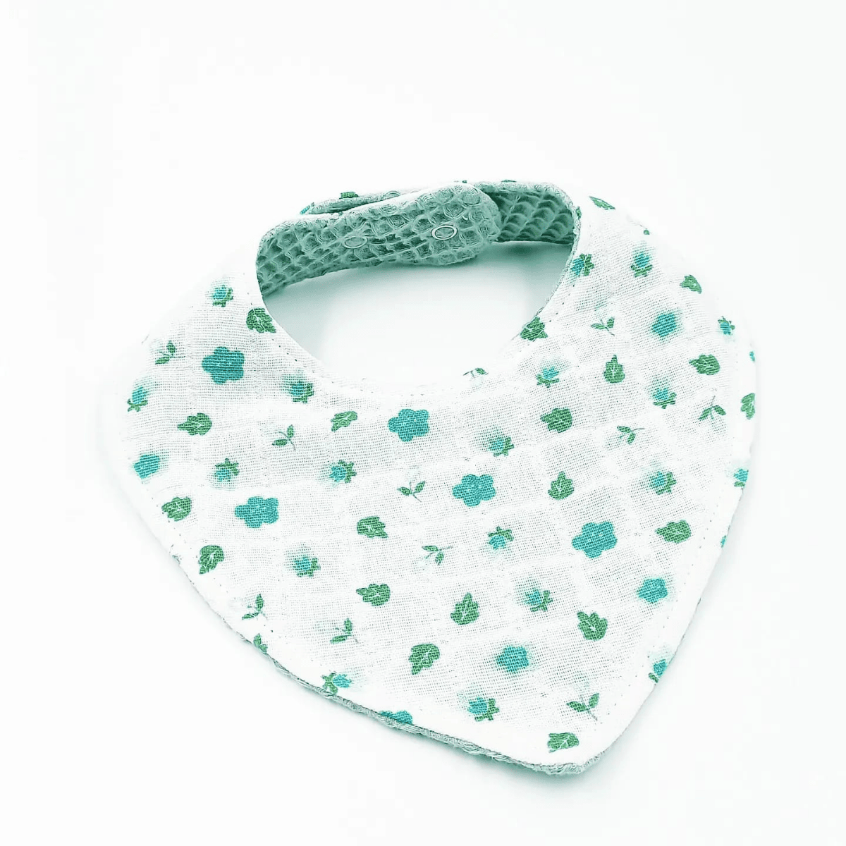 Le Petit Dodo Green %100 Pamuk Mama Önlüğü – 0‑24 Ay El Yapımı, Emici ve Yumuşak