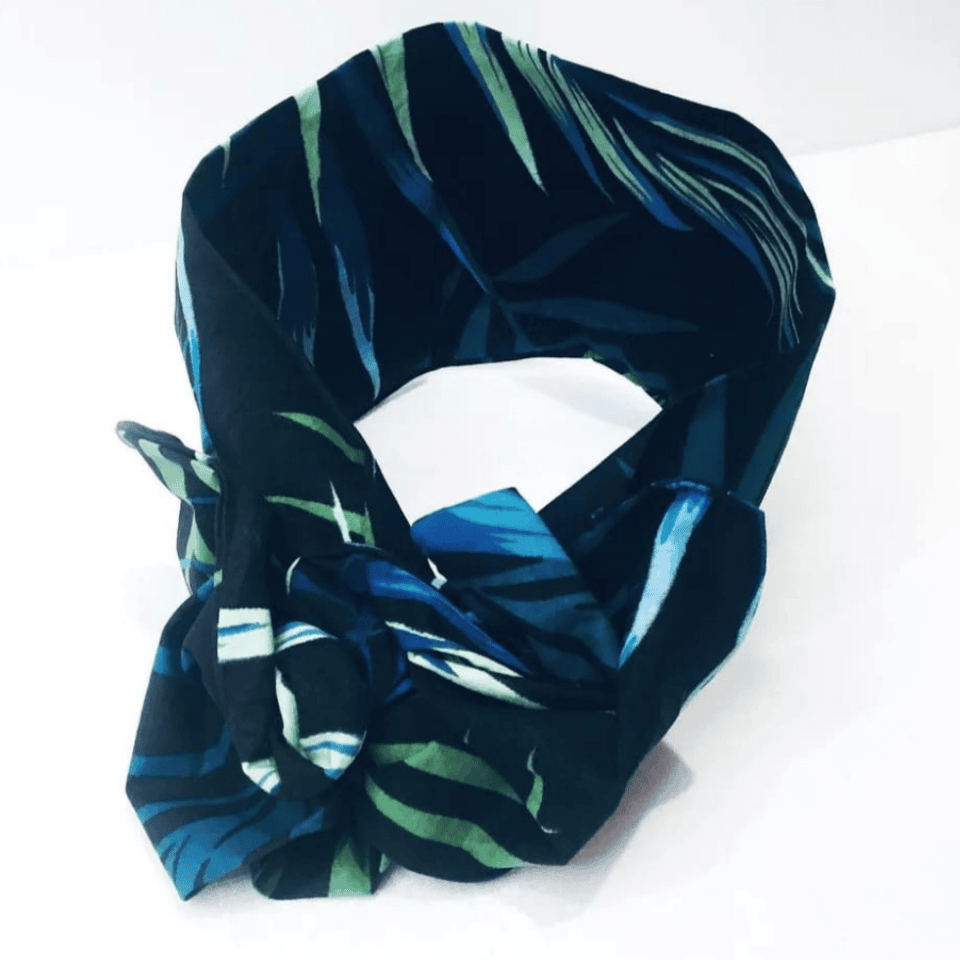 Le Petit Dodo Black Leaf Telli Saç Bandı