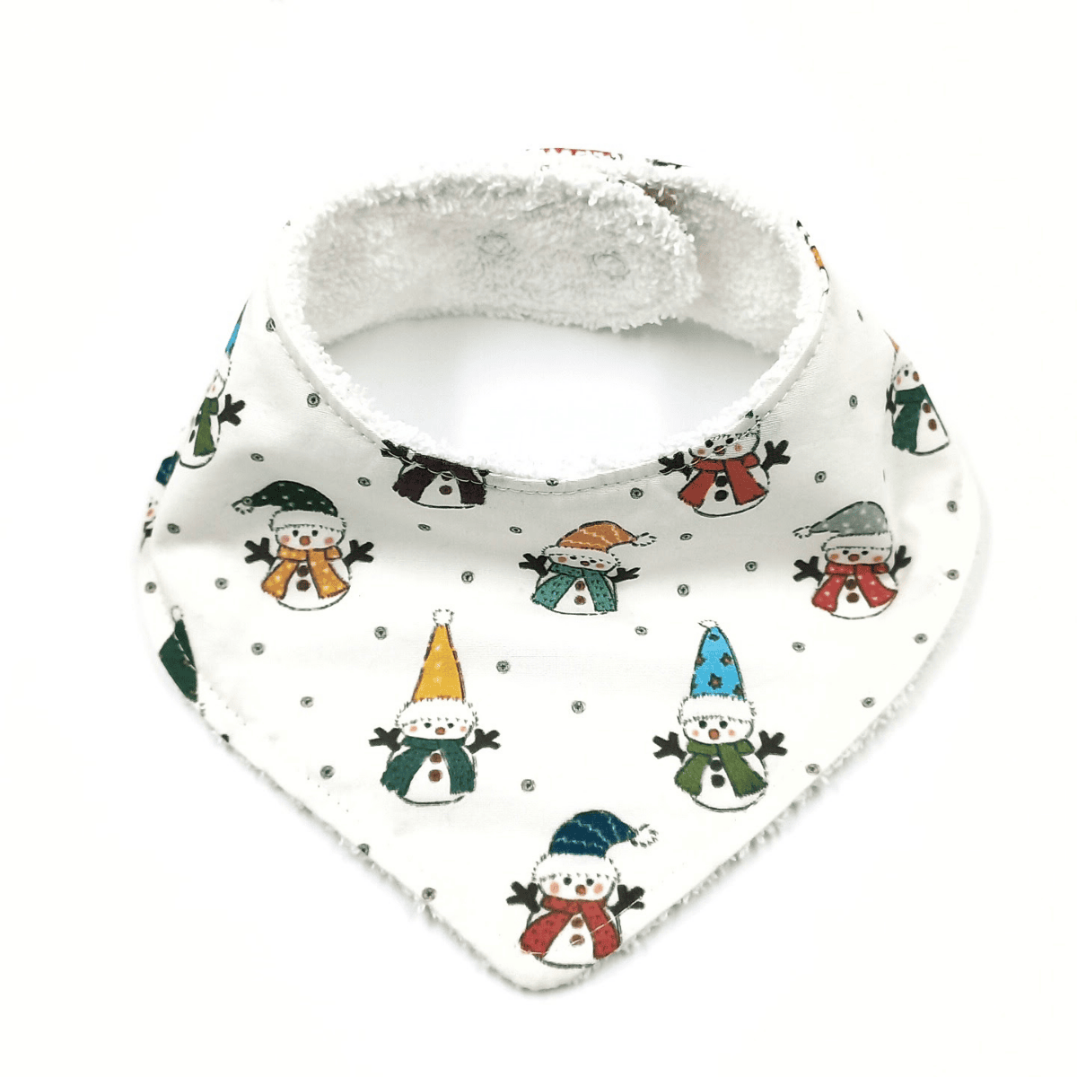 Le Petit Dodo Kardan Adam %100 Pamuk El Yapımı Bebek Salya Önlüğü – 0‑24 Ay