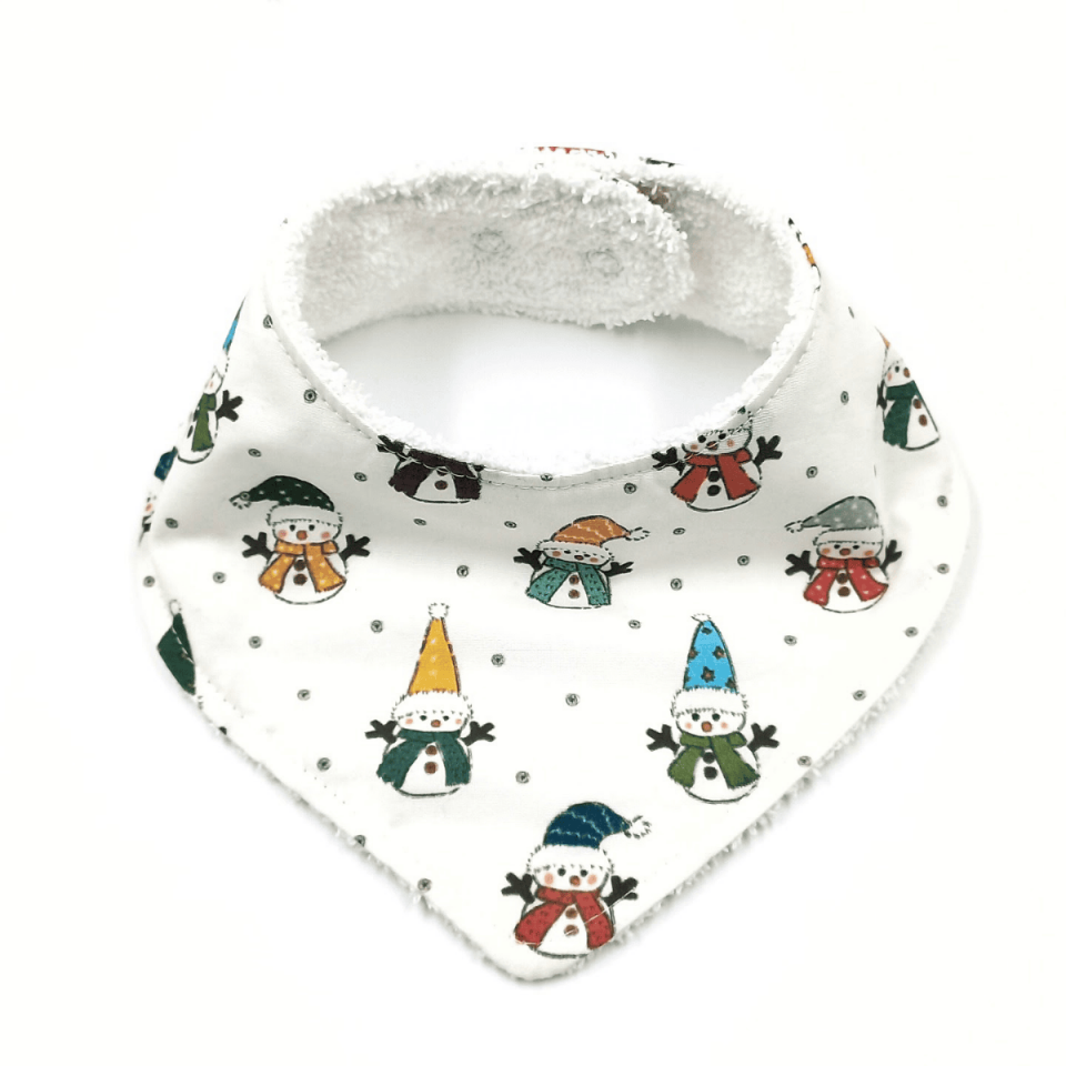 Le Petit Dodo Kardan Adam %100 Pamuk El Yapımı Bebek Salya Önlüğü – 0‑24 Ay