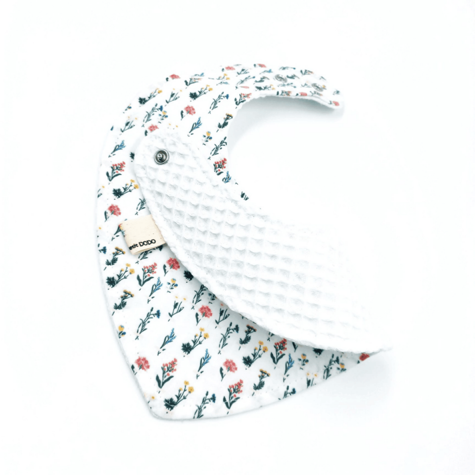 Le Petit Dodo Zoe %100 Pamuk Mama Önlüğü – 0‑24 Ay El Yapımı, Emici ve Yumuşak