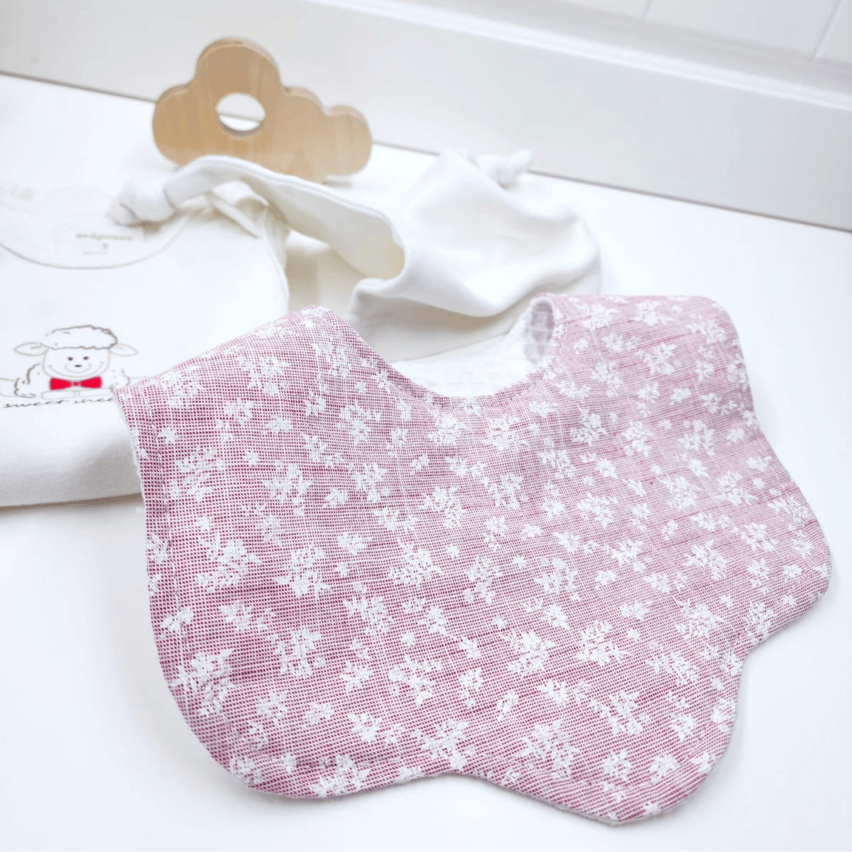 Le Petit Dodo Rose Bebek Mama Önlüğü