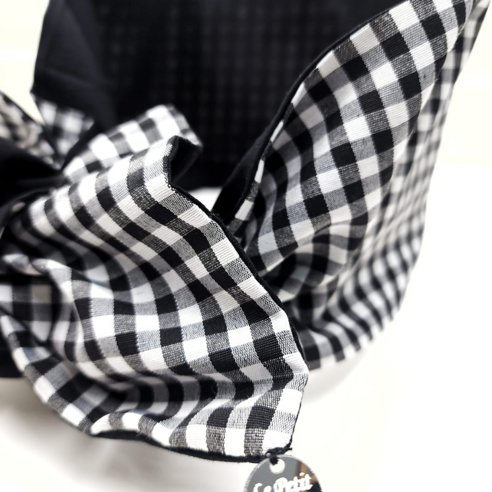 Le Petit Dodo Black & White Telli Saç Bandı