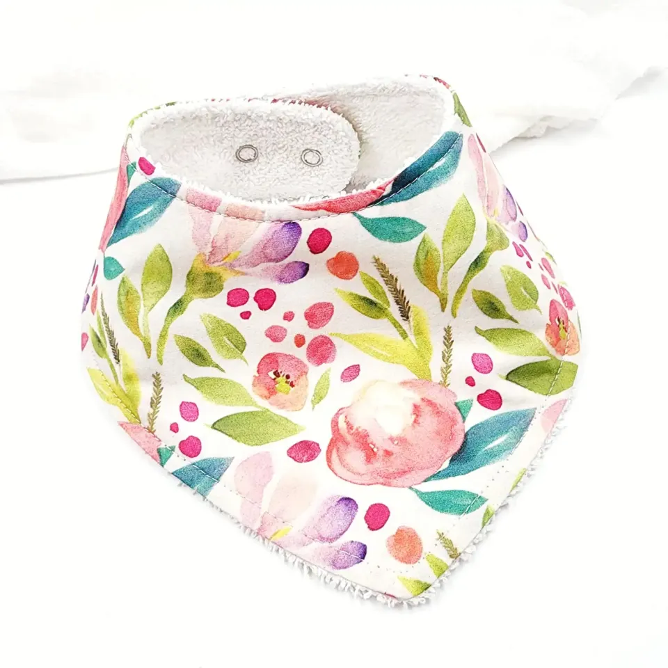 Le Petit Dodo Rosalie %100 Pamuk El Yapımı Bebek Salya Önlüğü – 0‑24 Ay