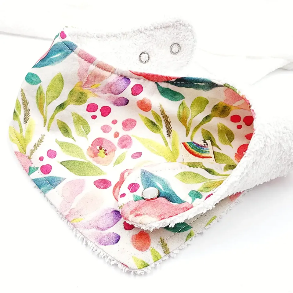 Le Petit Dodo Rosalie %100 Pamuk El Yapımı Bebek Salya Önlüğü – 0‑24 Ay