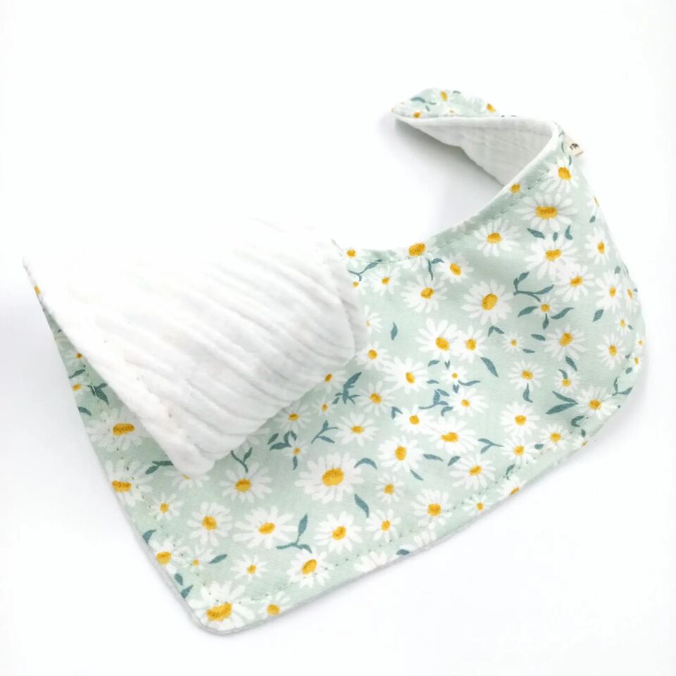 Le Petit Dodo Papatya  %100 Pamuk Fular Önlük & Bebek Boyunluk - El Yapımı 0-24 Ay