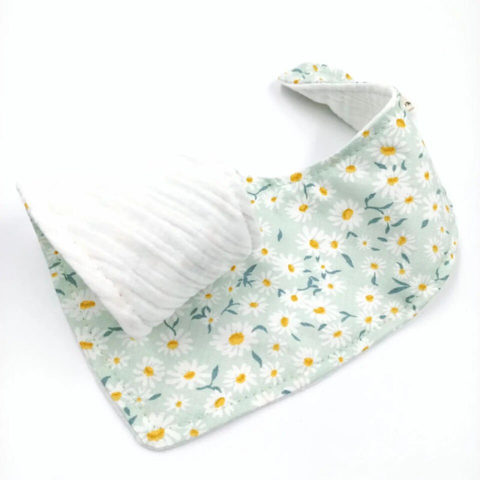 Le Petit Dodo Papatya  %100 Pamuk Fular Önlük & Bebek Boyunluk - El Yapımı 0-24 Ay