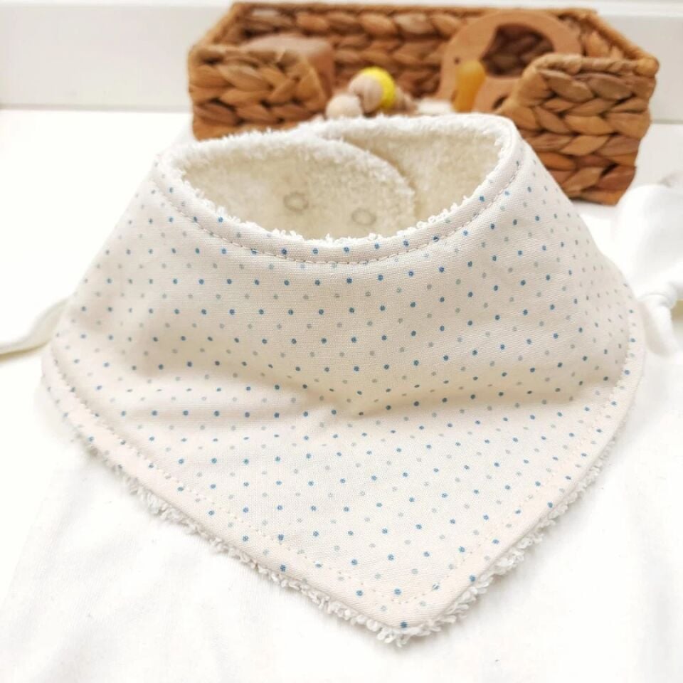 Le Petit Dodo Nadine %100 Pamuk El Yapımı Bebek Salya Önlüğü – 0‑24 Ay