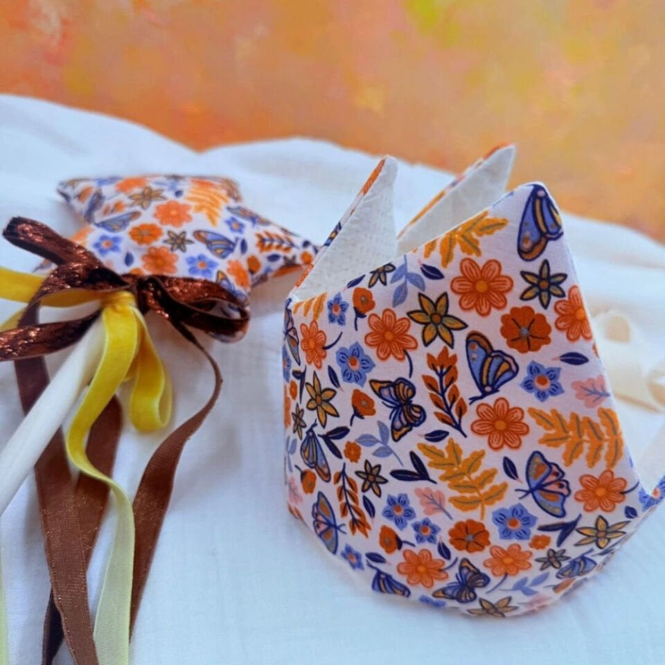 Butterfly Doğum Günü Tacı ve Sihirli Değnek