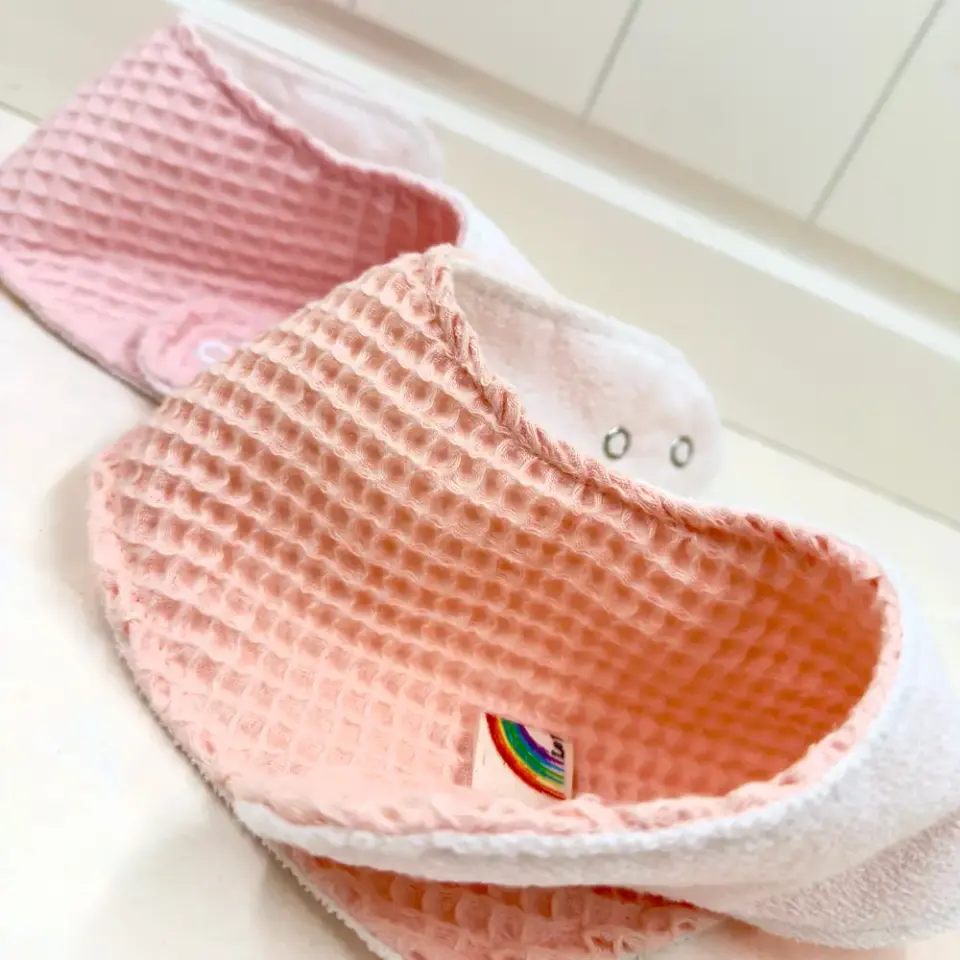 2'li Su Geçirmez Soft  El Yapımı Bebek Salya Önlüğü – 0‑24 Ay