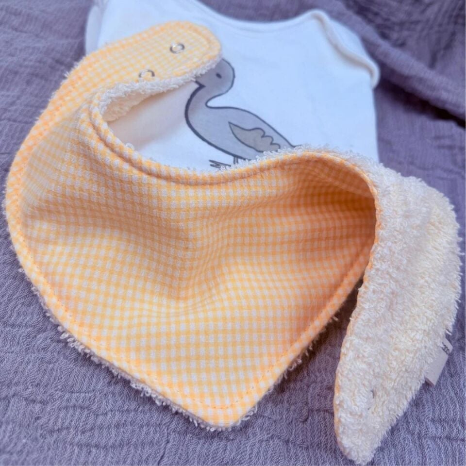 Le Petit Dodo Summer %100 Pamuk El Yapımı Bebek Salya Önlüğü – 0‑24 Ay