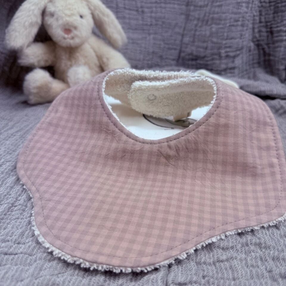 Le Petit Dodo Pötikare  %100 Pamuk Mama Önlüğü – 0‑24 Ay El Yapımı, Emici ve Yumuşak