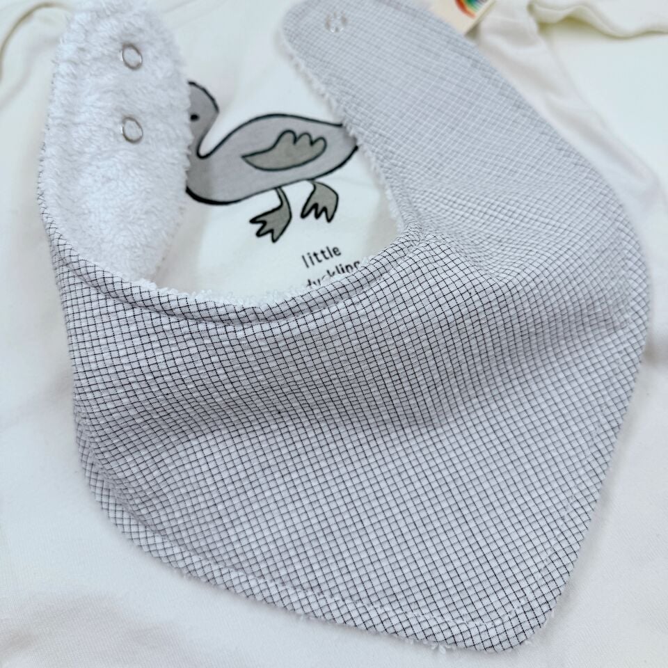 Le Petit Dodo Leo %100 Pamuk El Yapımı Bebek Salya Önlüğü – 0‑24 Ay