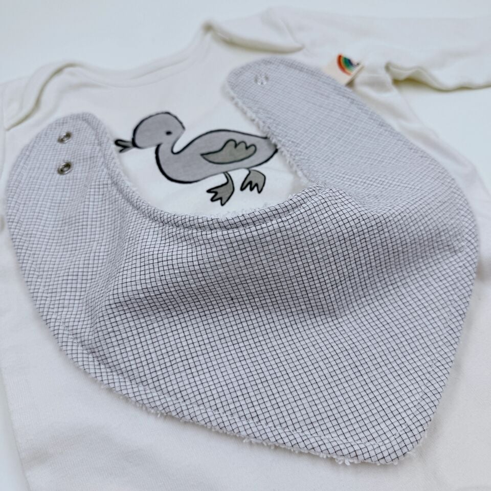 Le Petit Dodo Leo %100 Pamuk El Yapımı Bebek Salya Önlüğü – 0‑24 Ay