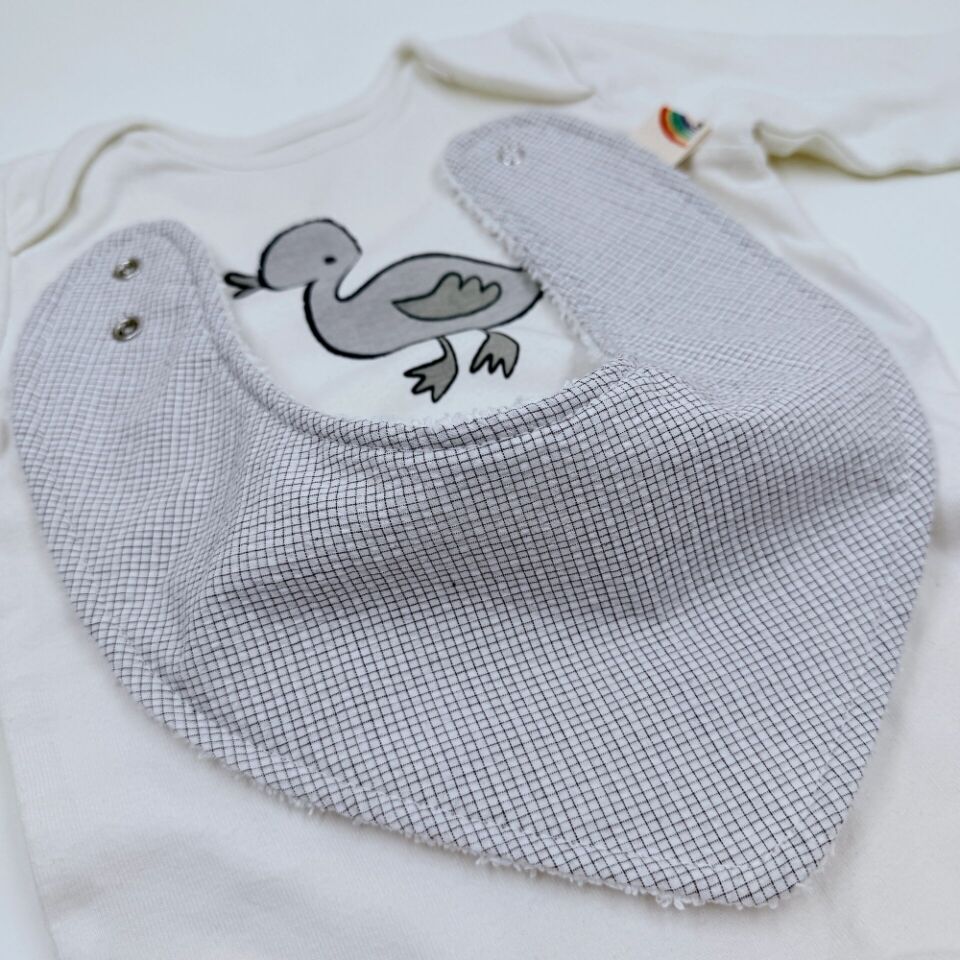 Le Petit Dodo Leo %100 Pamuk El Yapımı Bebek Salya Önlüğü – 0‑24 Ay