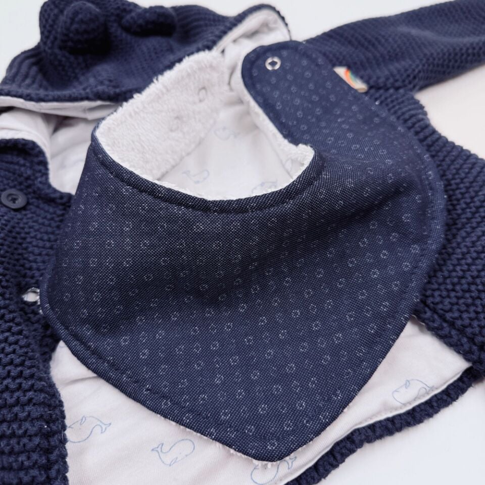 Romy %100 Pamuk El Yapımı Bebek Salya Önlüğü – 0‑24 Ay
