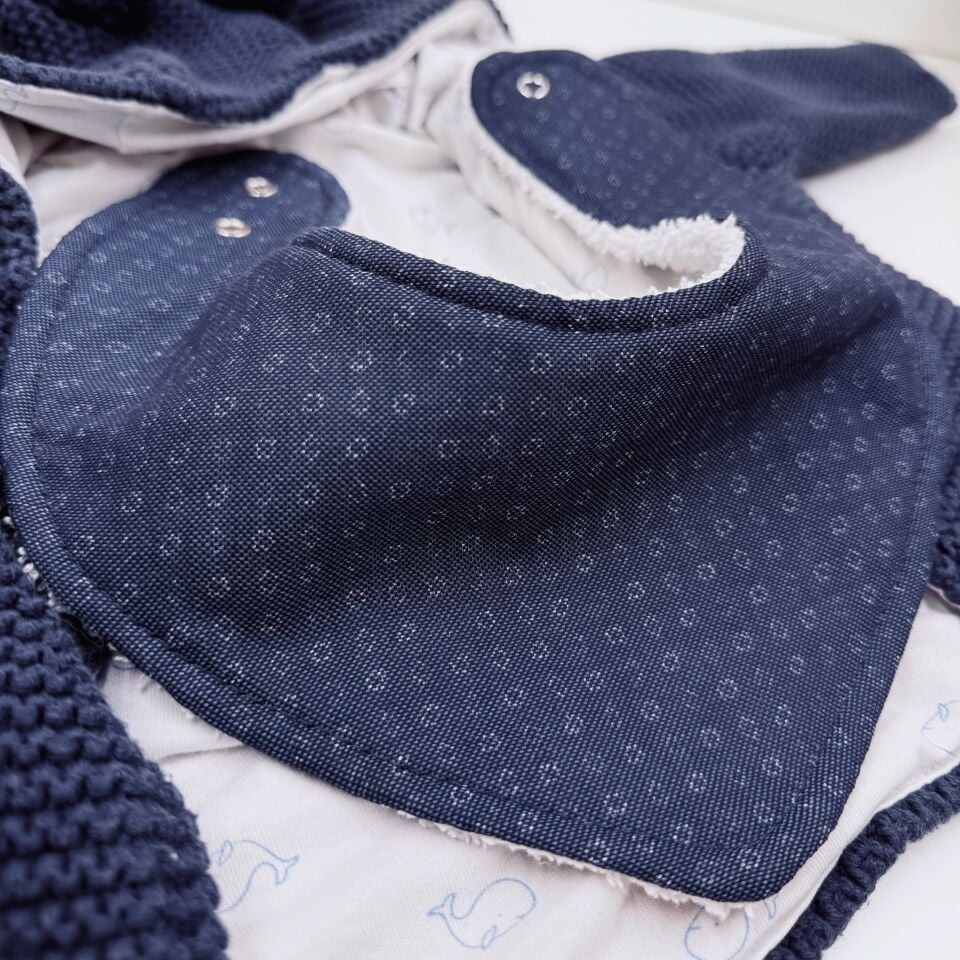 Romy %100 Pamuk El Yapımı Bebek Salya Önlüğü – 0‑24 Ay