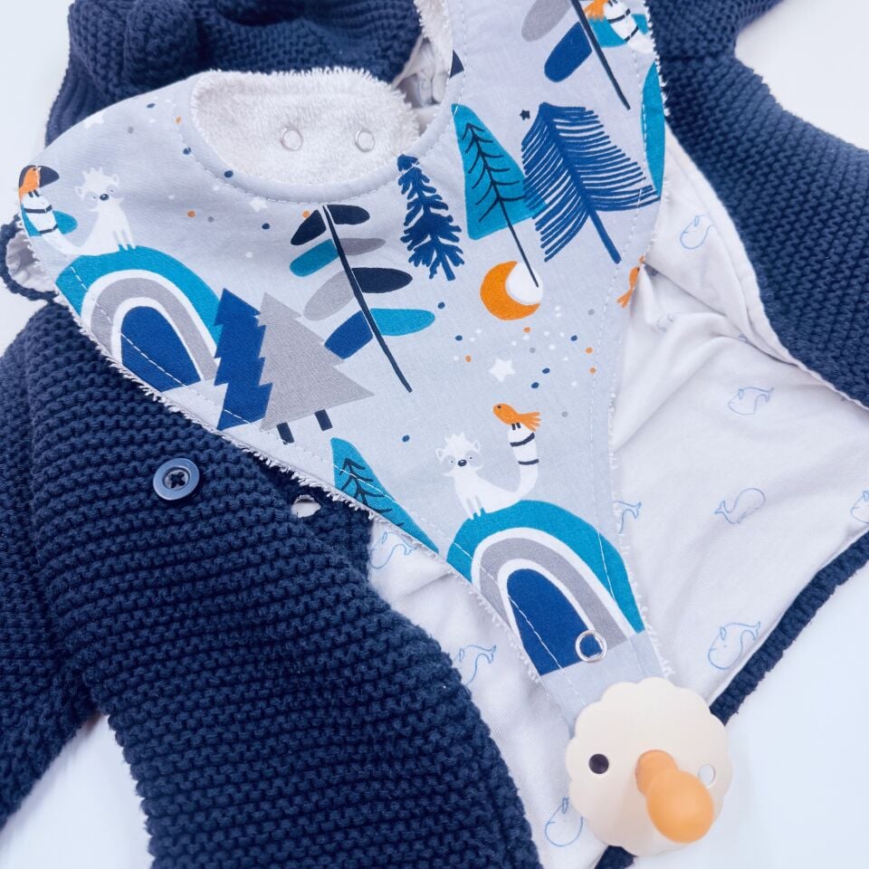 Le Petit Dodo Luca Emzik Tutuculu Bebek Önlüğü