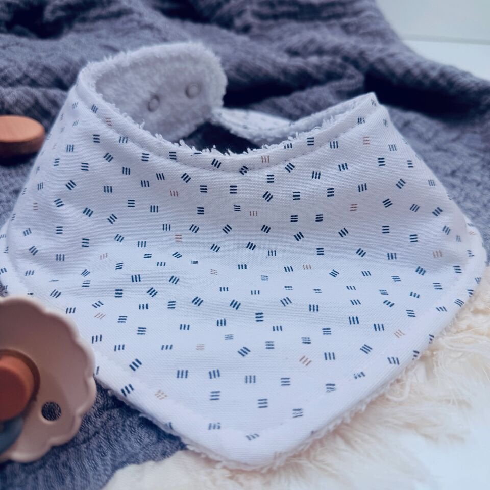 Nilo %100 Pamuk El Yapımı Bebek Salya Önlüğü – 0‑24 Ay