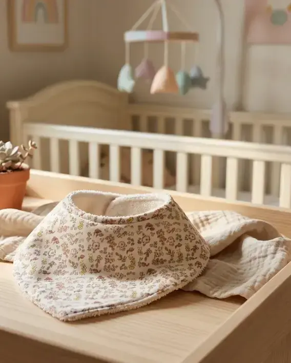 Le Petit Dodo Fleur Bebek Salya Önlüğü