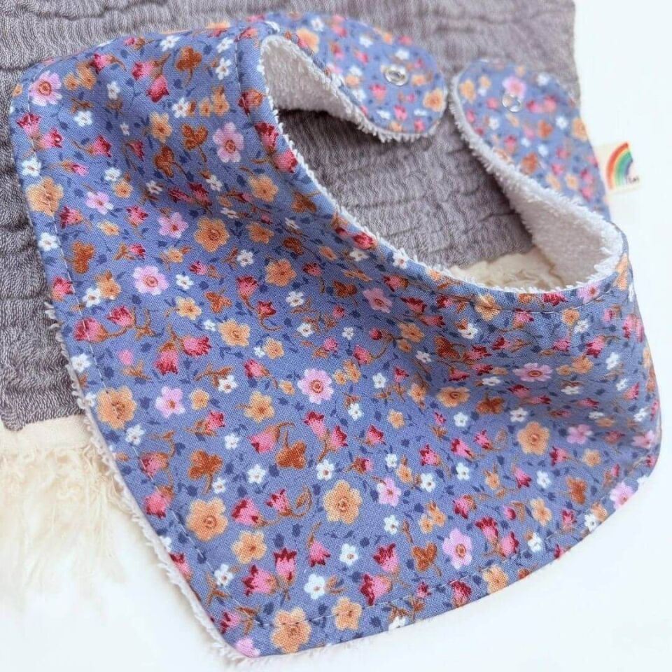 Le Petit Dodo Claire %100 Pamuk El Yapımı Bebek Salya Önlüğü – 0‑24 Ay