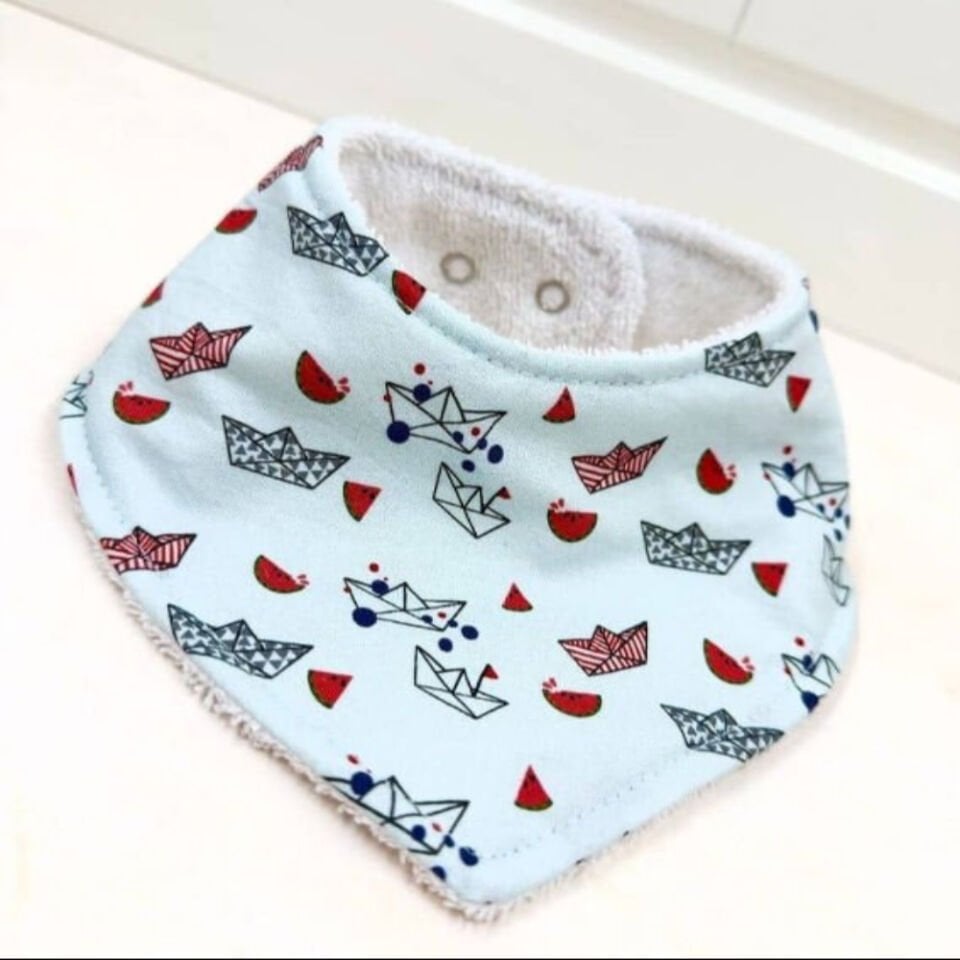 Ship %100 Pamuk El Yapımı Bebek Salya Önlüğü – 0‑24 Ay