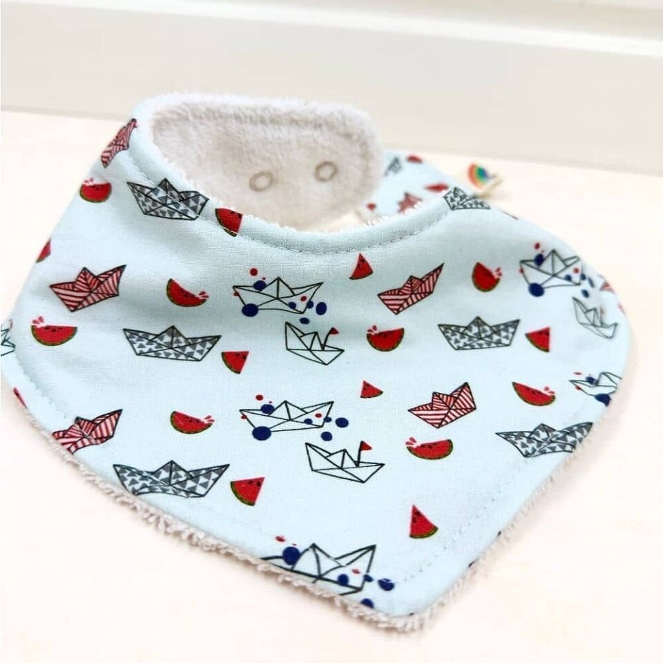 Ship %100 Pamuk El Yapımı Bebek Salya Önlüğü – 0‑24 Ay