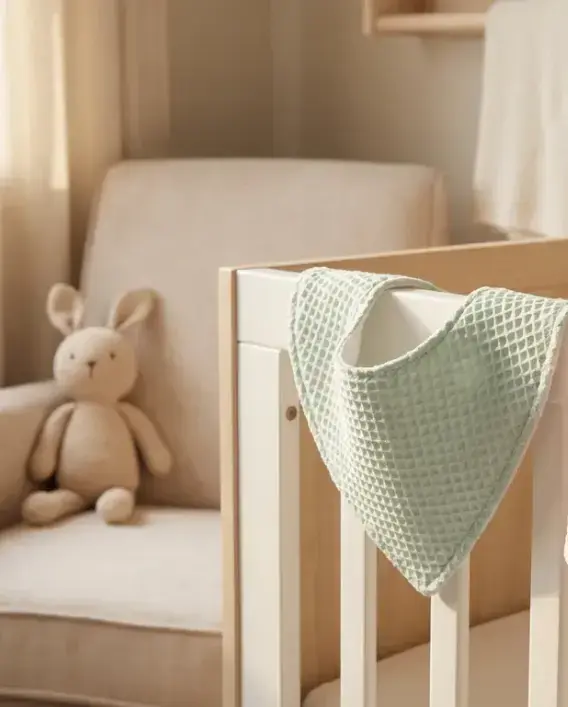 2'li Su Geçirmez Pink Green El Yapımı Bebek Salya Önlüğü – 0‑24 Ay