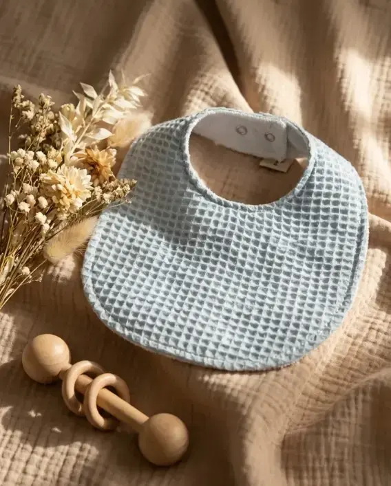 Le Petit Dodo Blue Su Geçirmez Mama Önlüğü