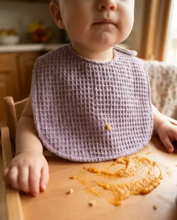 Le Petit Dodo Lila Su Geçirmez Mama Önlüğü