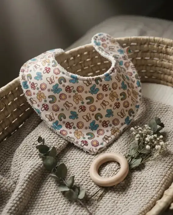 Le Petit Dodo Rainbow Bebek Salya Önlüğü