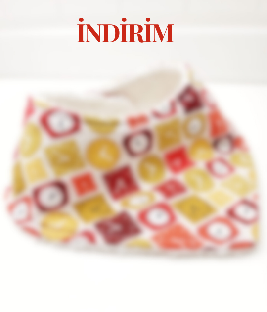 Bebekler için eğlenceli desenli pamuk mama önlüğü Le Petit Dodo indirim