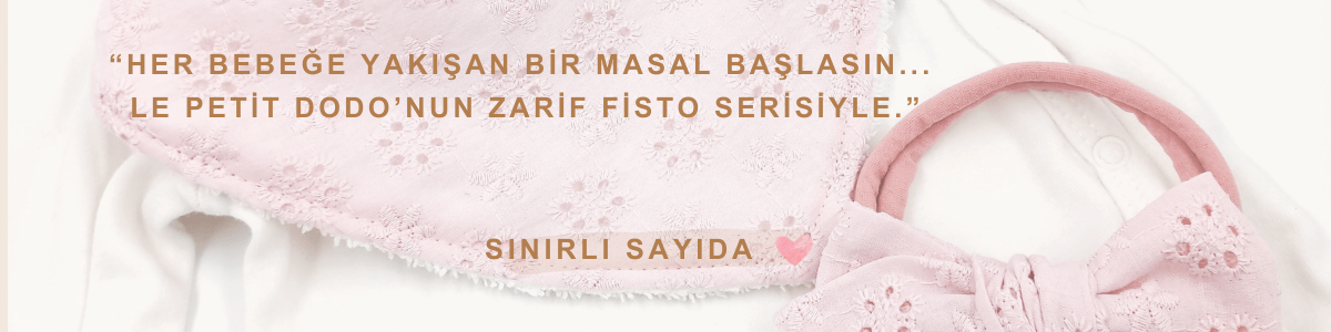 Le Petit Dodo fisto detaylı el yapımı bebek mama önlüğü  özel günler için zarif seçim