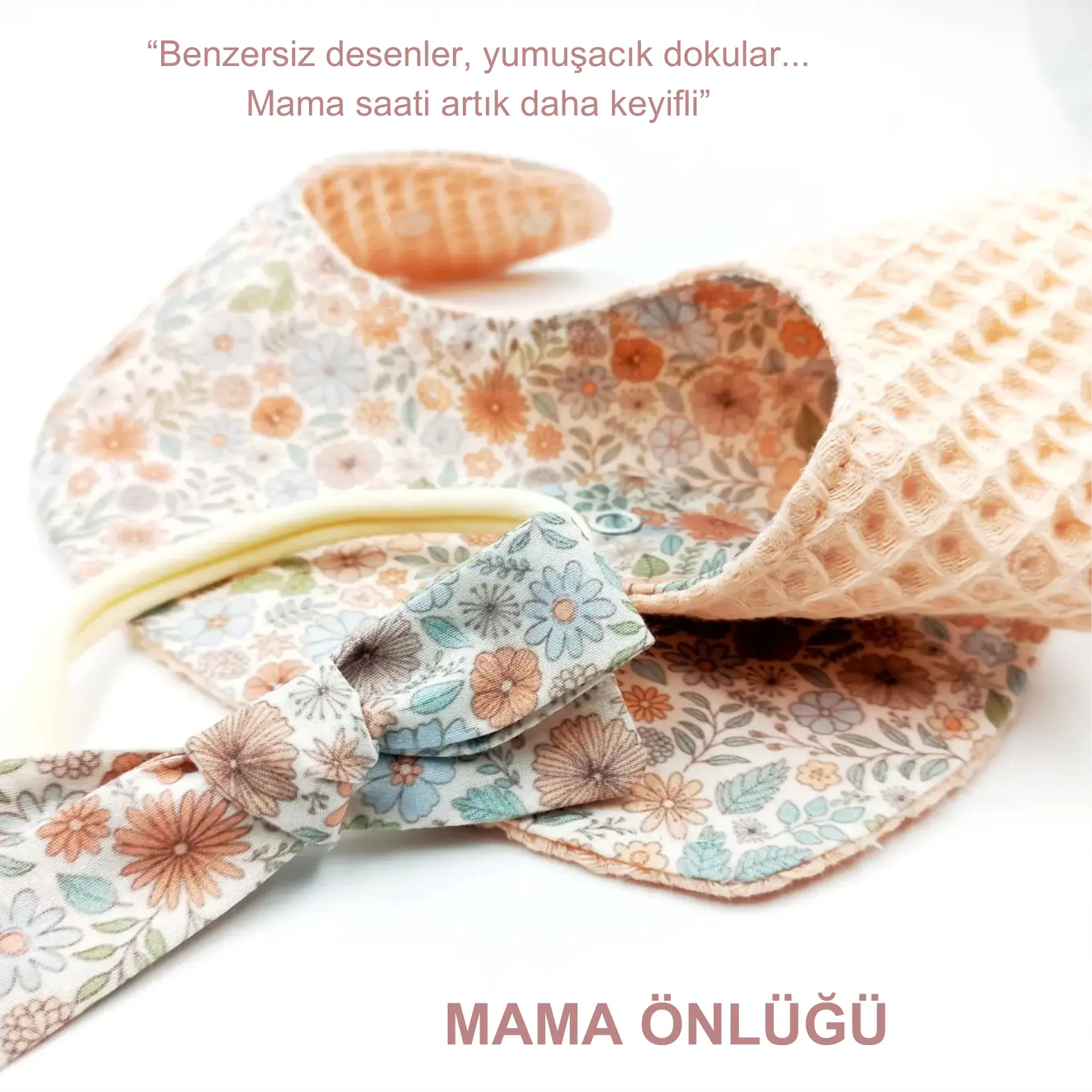 Yeni doğan ve 2 yaşa kadar uygun pamuk mama önlüğü  Le Petit Dodo kalitesiyle